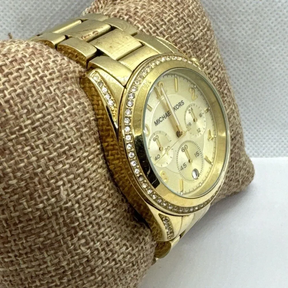 Michael Kors Blair MK5166 Women's Gold Stainless Steel Analog Dial Watch JNA590